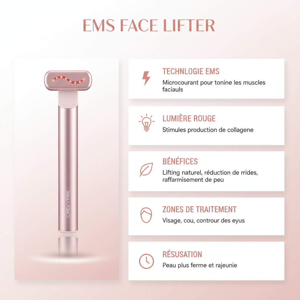 Infographie appareil anti-ride